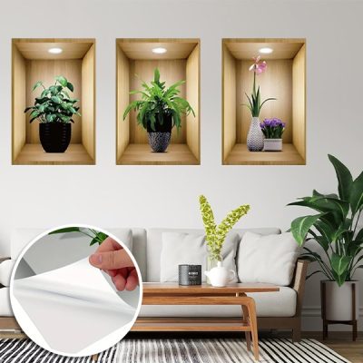 Vinilos de pared 3D (3 unidades) | VASUART